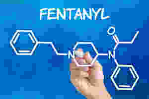 Fentanyl chemical structure model