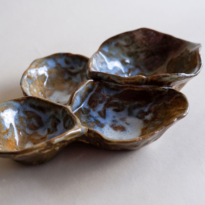 ceramic floral sea shape