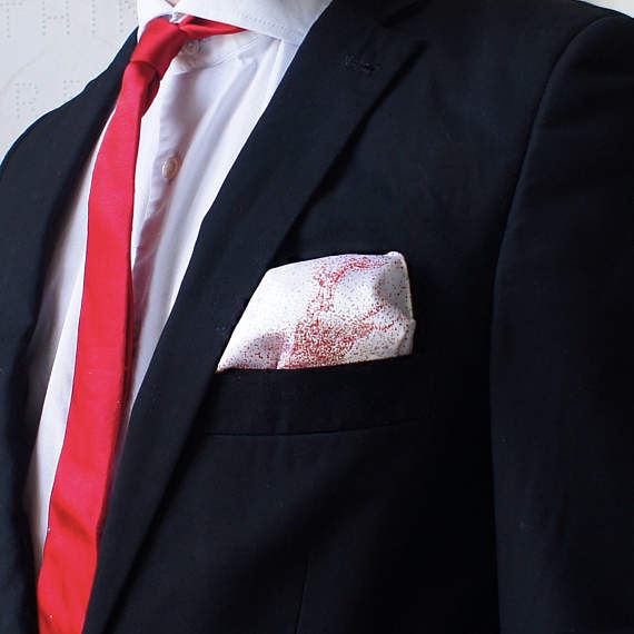 Miniatura: Actaeon & His Dogs - satin silk pocket square