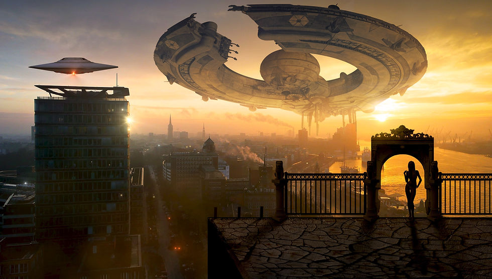 Futuristic Cityscape Scene