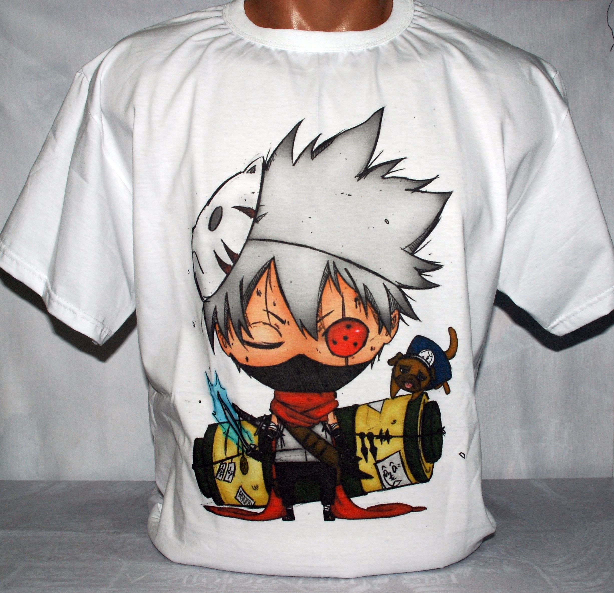 Naruto Kakashi Beyaz Tişört