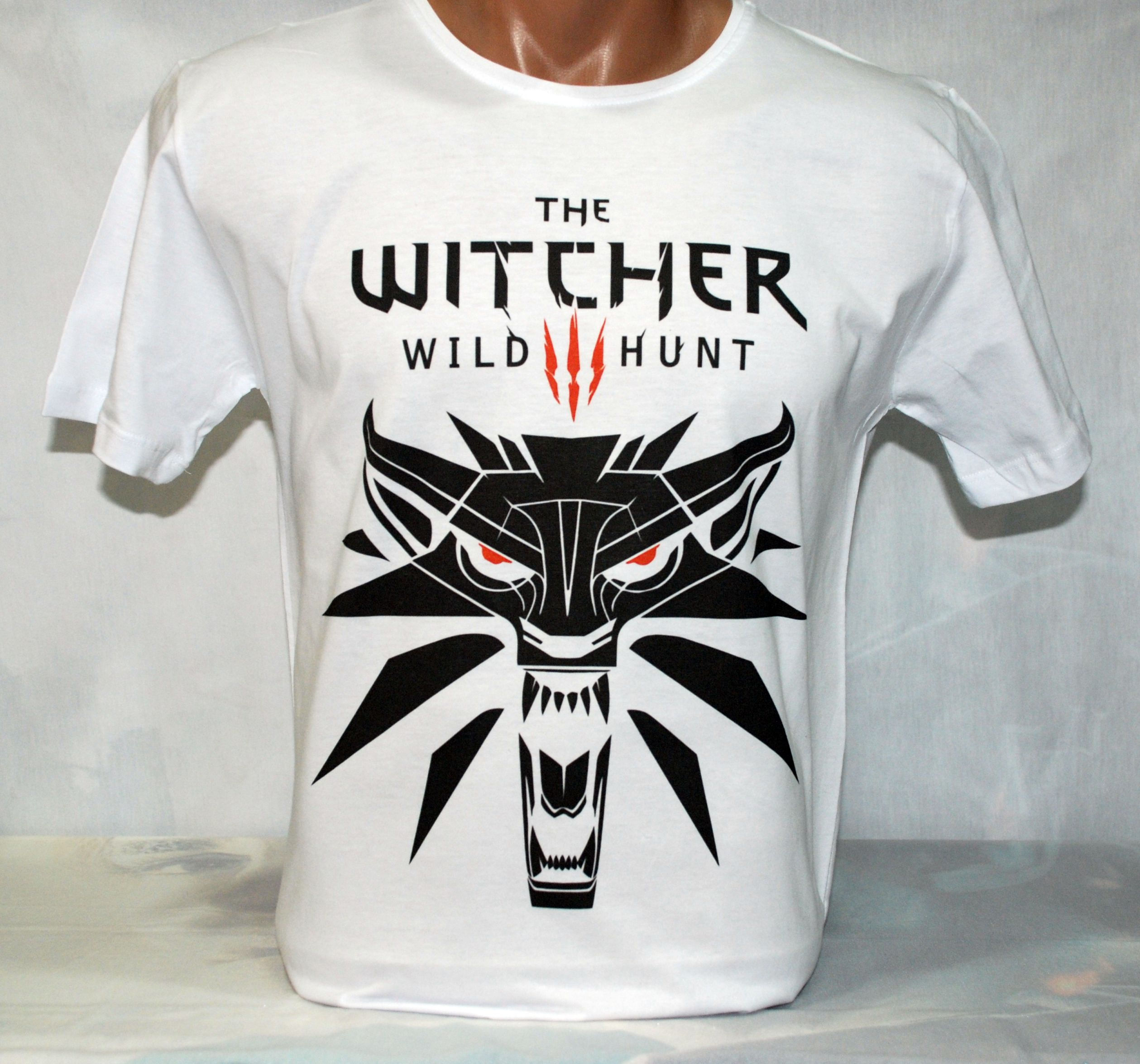 Witcher 3 Wild Hunt Geralt Beyaz Tişört