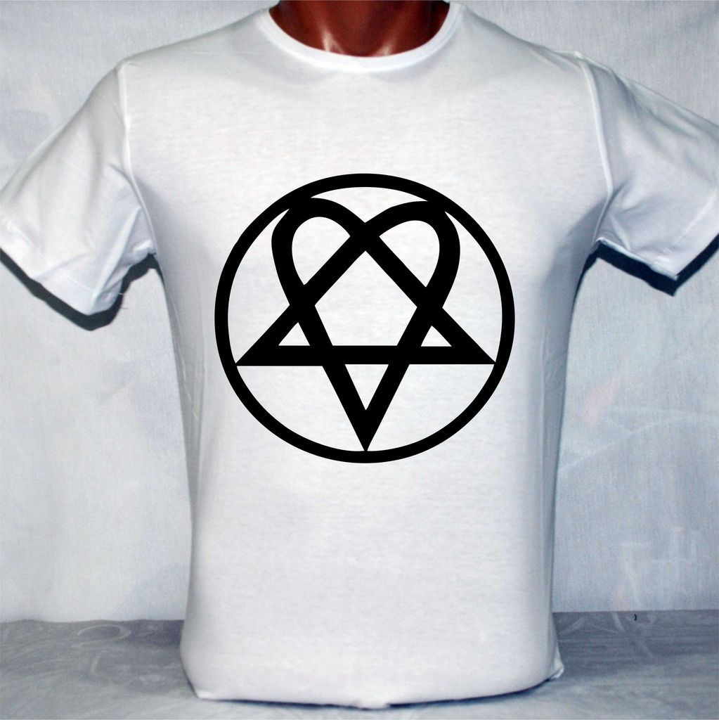 HIM Heartagram Beyaz Tişört