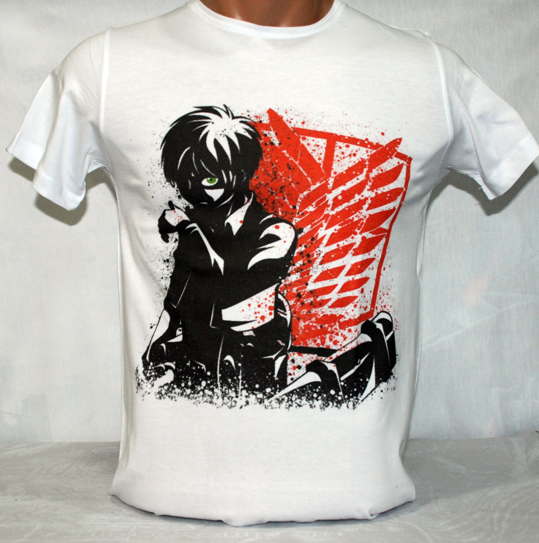 Attack on Titan Eren Beyaz Tişört