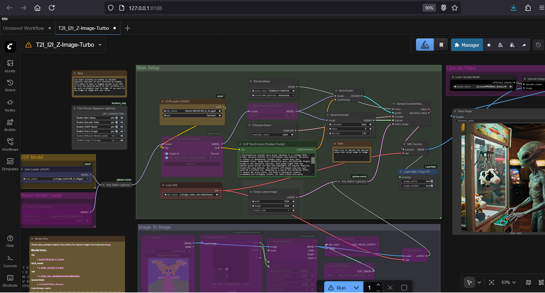 Z-Image-Turbo - Image Generator - ComfyUI & One Click Windows Installer