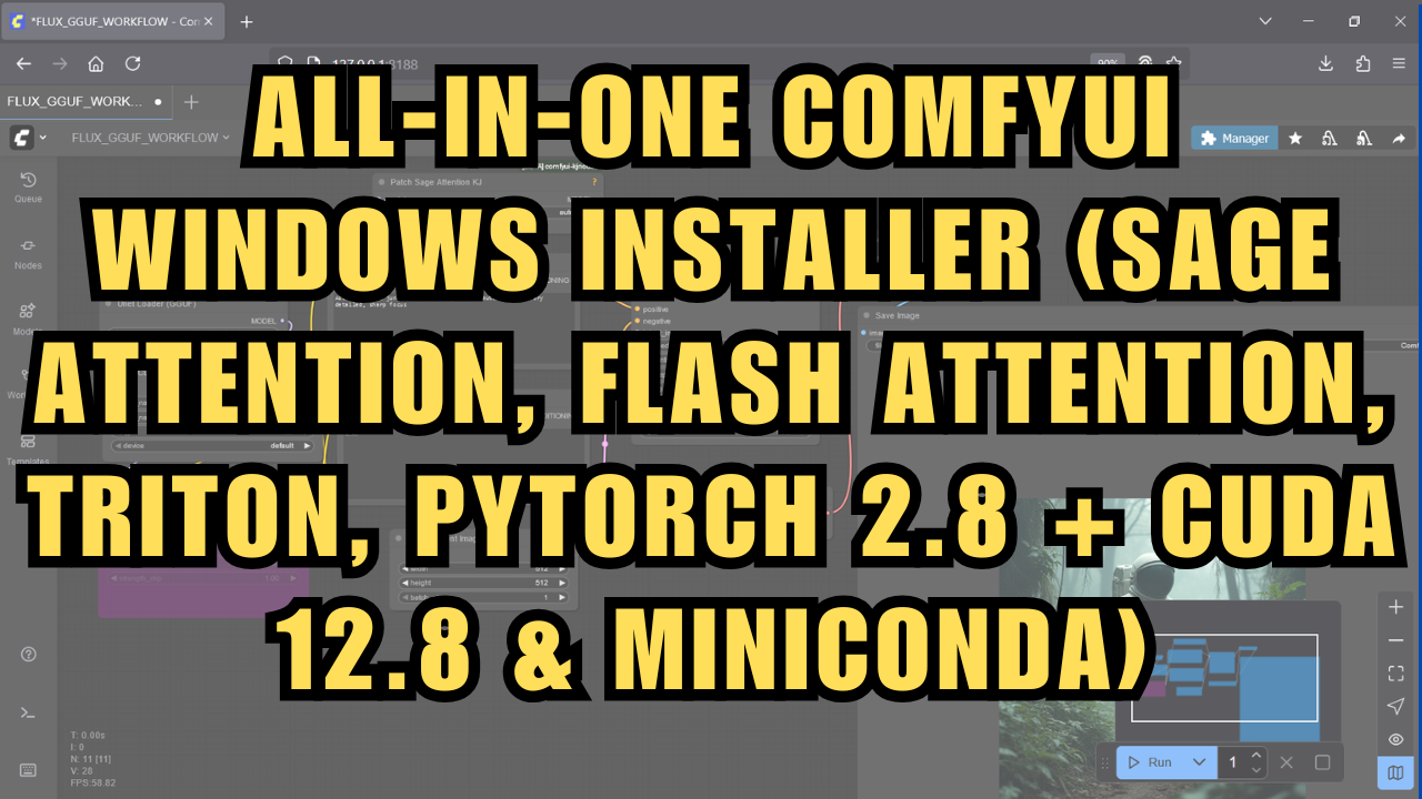 All‑In‑One ComfyUI Windows Installer (Sage and Flash Attention, Triton, Pytorch)