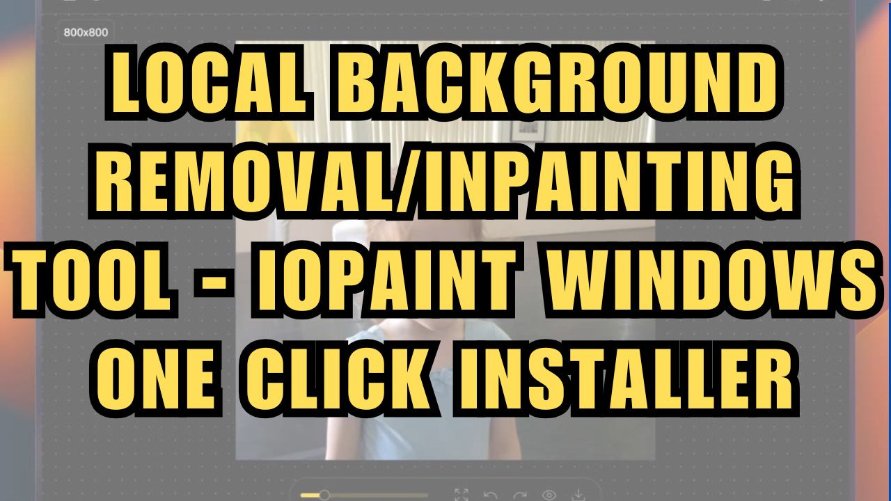 Local AI Background Removal/Inpainting Tool - IOPaint Window One Click Installer