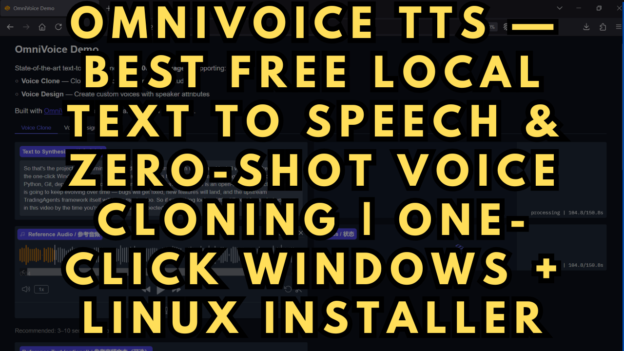 OmniVoice TTS — Best Free Local Text to Speech & Zero-Shot Voice Cloning