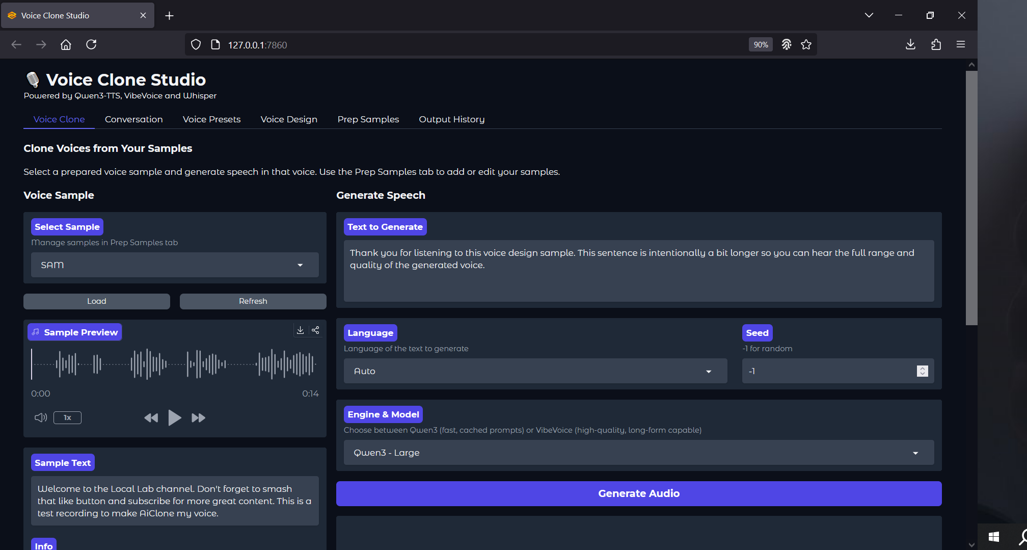 Qwen3 TTS Voice Clone Studio - One Click Windows Installer