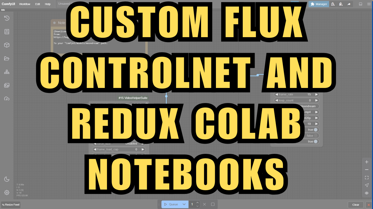 Custom Flux Controlnet and Redux Colab Notebooks