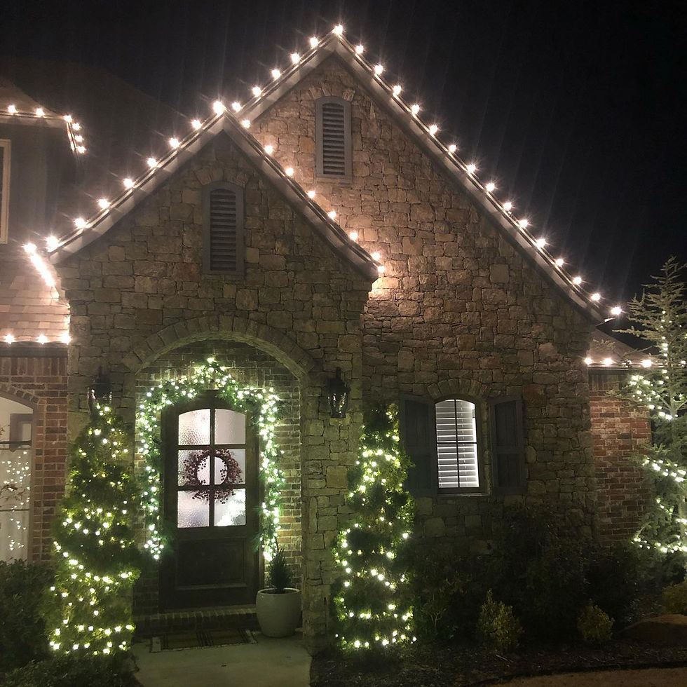 Christmas Lighting by Wishes Lighting & Decor in Broken Arrow Oklahoma