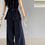 Thumbnail: Jiangzuo Sleeveless Vest + Wide-leg Pants Two-piece Sets (8603)