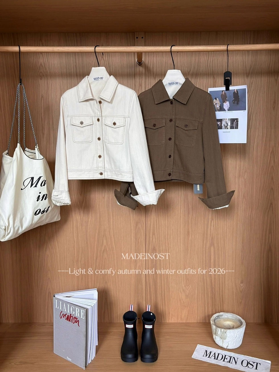Thumbnail: MADEINOST Vintage Double Pocket Short Casual Jacket (95080-1)