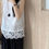 Thumbnail: Jiangzuo Round Neck Lace Panel Sleeveless Shirt (2295)