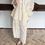 Thumbnail: Gracetina hoo French style embroidery hollow loose casual pants (KA941)