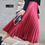 Thumbnail: Korean style satin pleated skirt