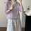 Thumbnail: Taochuan hollow long sleeve knitted sun protection top (XS5518)