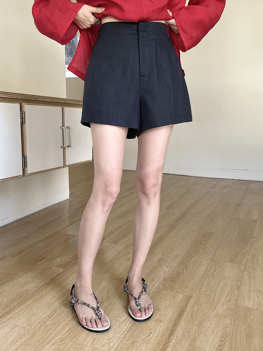 Thumbnail: Gracetina Hoo French style Tencel Linen Versatile Shorts (KA792)