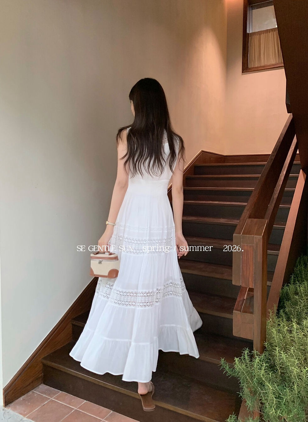 Thumbnail: SE GENTLE SUN Romantic Holiday French Style Dress (88637)