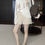 Thumbnail: Gracetina hoo French style hollow flower A-line shorts (KA722)
