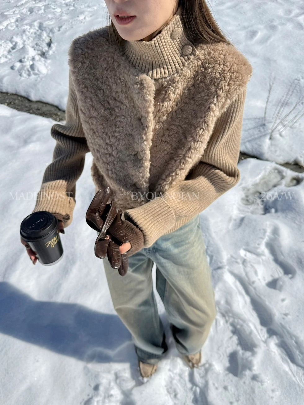 Thumbnail: MADEINOST Nordic Style Knit Jacket (95220)