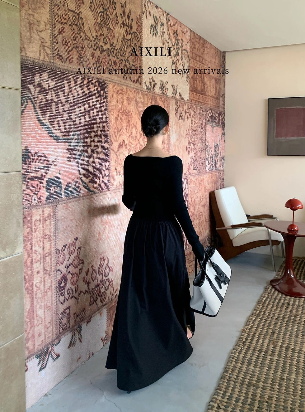 Thumbnail: AIXILI Romantic High Quality Knitted Patchwork Dress (A2368)