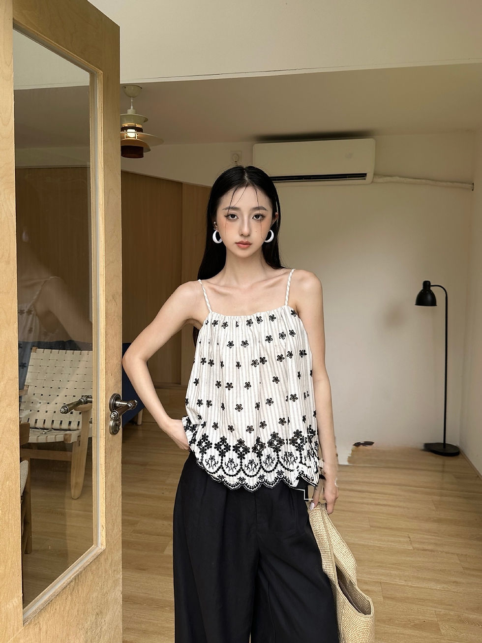 Thumbnail: DTWO Lace-Trimmed Elegant Camisole (6221220)