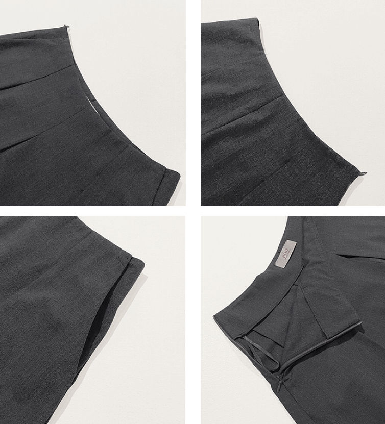 Thumbnail: Gracetina Hoo Simple A line Wide Leg Casual Skirt Pants (KA6215)