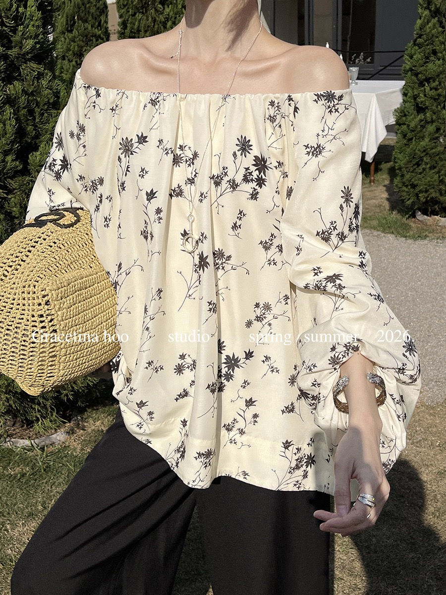 Gracetina Hoo Resort Style Off-Shoulder Blouse (CSA078)