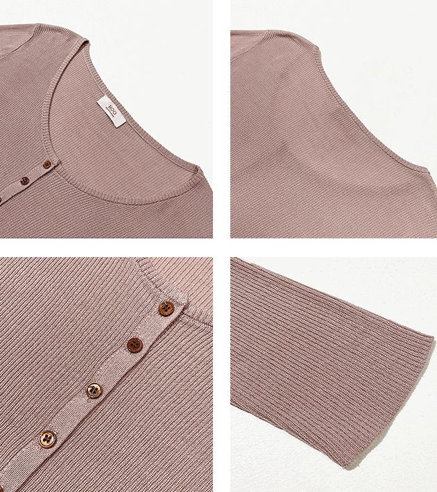 Thumbnail: Gracetina Hoo Tencel Simple Lightweight Ribbed Short Knitted Cardigan (ZA6068)