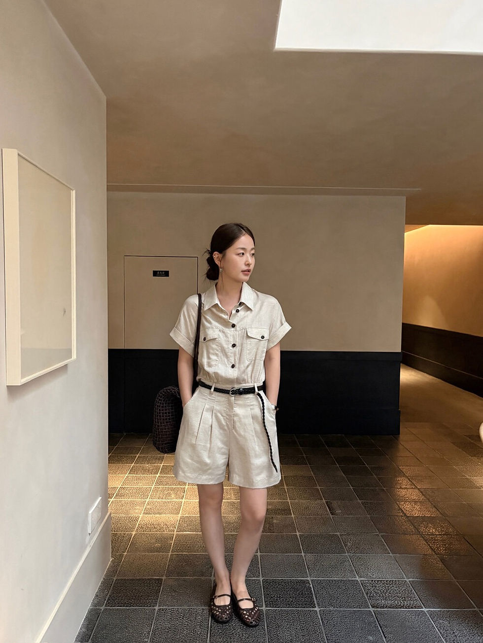 Thumbnail: T.G Retro Workwear Jumpsuit (with belt) (26845)