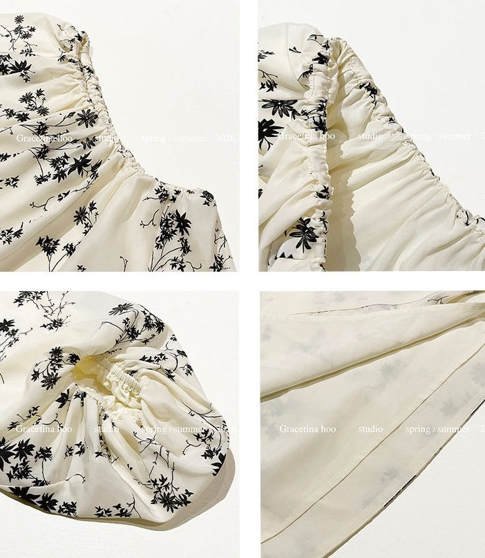 Thumbnail: Gracetina Hoo Resort Style Off-Shoulder Blouse (CSA078)