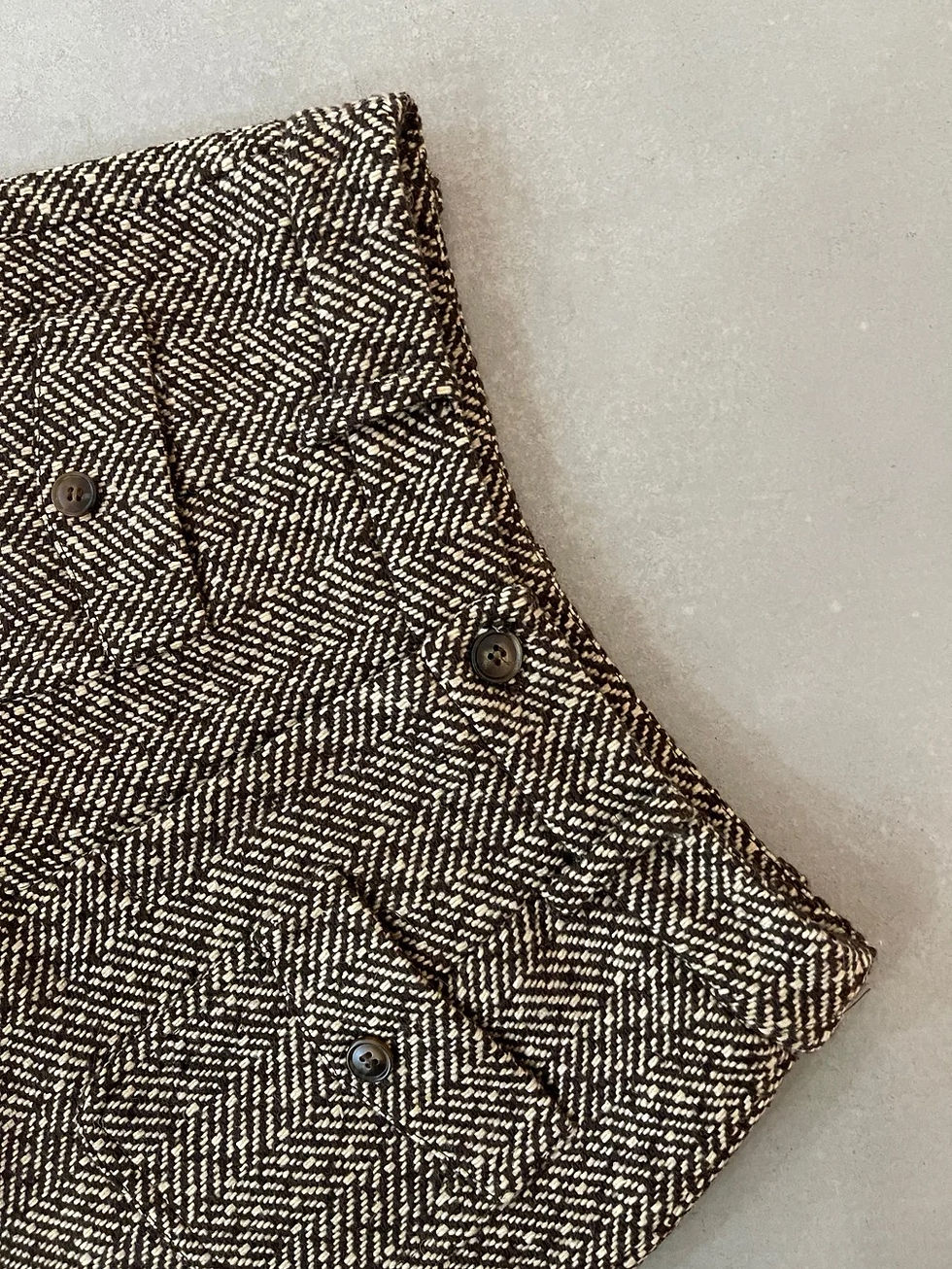 Thumbnail: AIXILI Sophisticated A-Line Wool-Blend Casual Shorts (A2637)