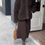 Thumbnail: Gracetina Hoo Korean Style Patchwork Versatile Loose Wool Coat (WTA437)