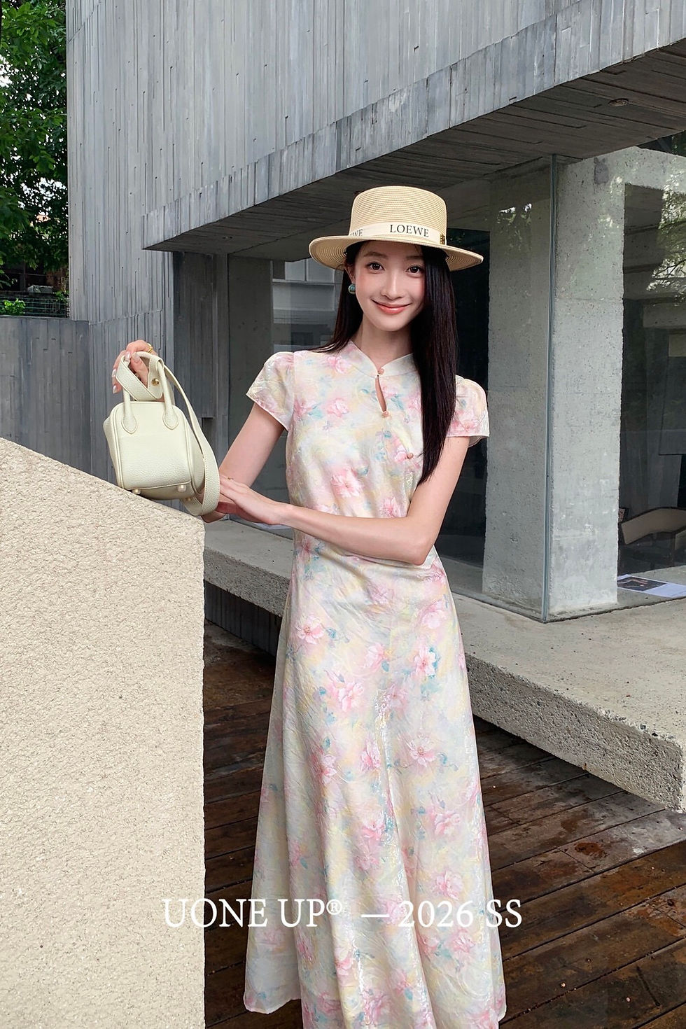 Thumbnail: UONE Elegant New Chinese Style Jacquard Dress (266108)