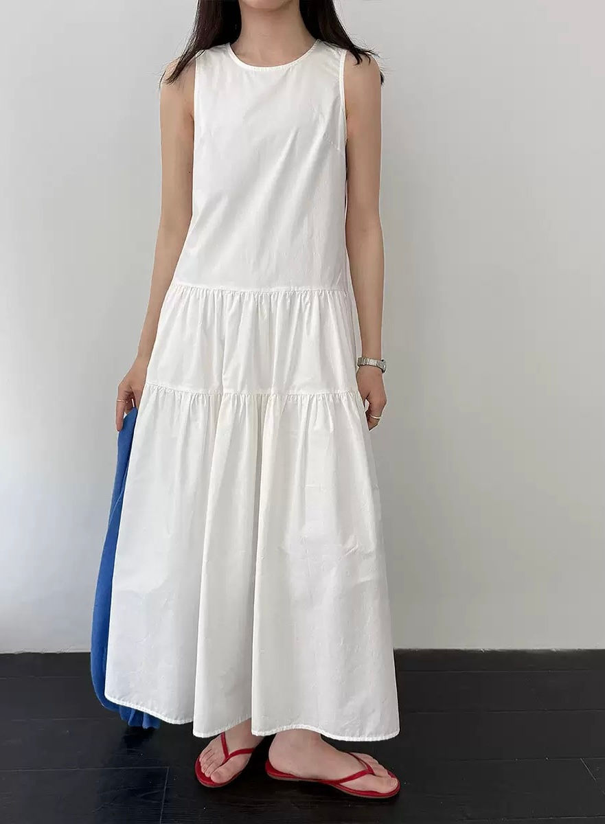 Luxi Korean Style Sleeveless Dress (3768)