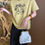 Thumbnail: Sinan New Chinese style Retro Button Printed Round Neck Short Sleeve T shirt Top