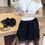 Thumbnail: GRACETINAHOO French style irregular design short sleeve T-shirt top (TB837)