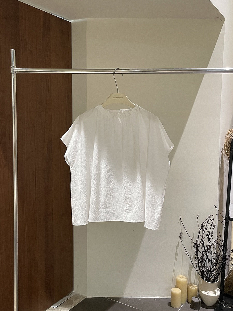 Thumbnail: Gracetina Hoo Korean Style Wide Sleeve Versatile Shirt (CSA2141)