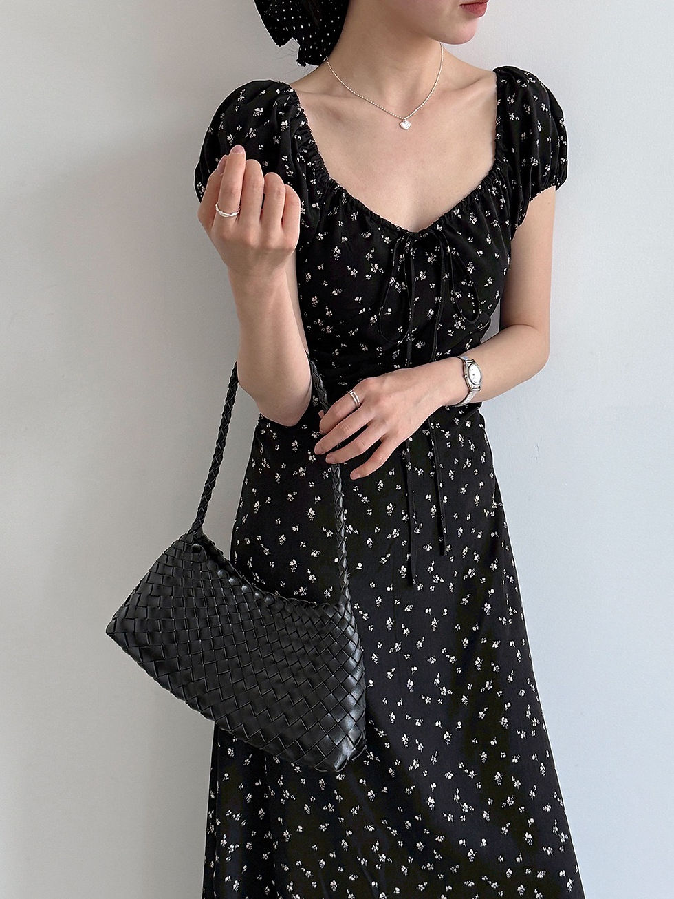 Thumbnail: Luxi French Style Floral Print Dress (89043)