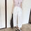 Thumbnail: Gracetina hoo French style embroidery hollow loose casual pants (KA941)