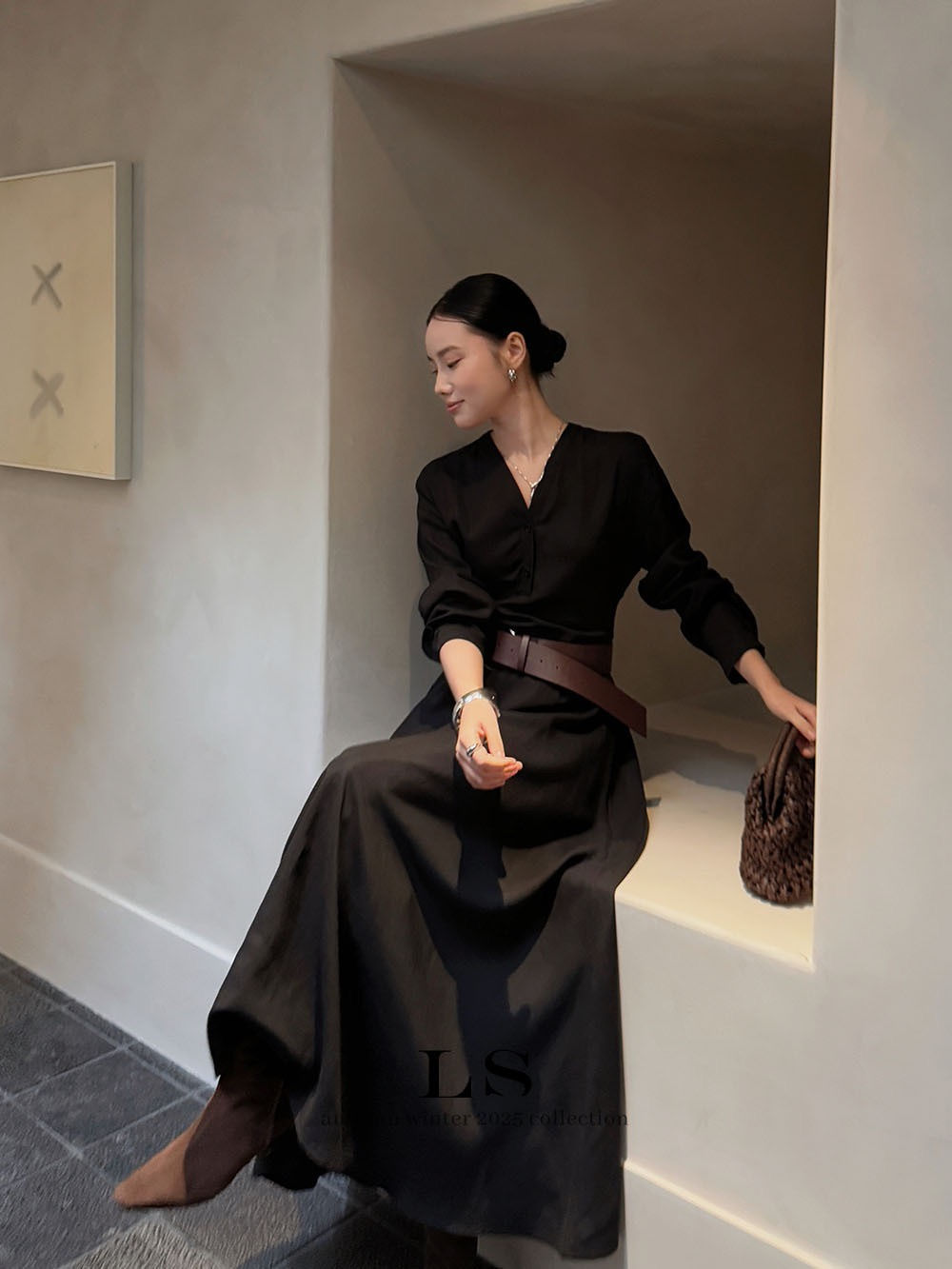 LS Minimalist Designer Casual Dress (30255)