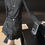 Thumbnail: Gracetina hoo French style shiny silk wave line loose dress (LYB716)
