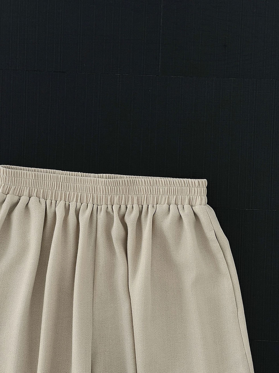 Thumbnail: Jiangzuo Vintage Style Simple and Elegant Two-Piece Sets Top + Wide-Leg Pants (3
