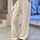 Thumbnail: Gracetina Hoo Winter Simple Elastic Waist Wide Leg Straighten Casual Pants (KA20