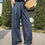 Thumbnail: Gracetina Hoo Simple Tencel Wide-Leg Jeans (NB9135)