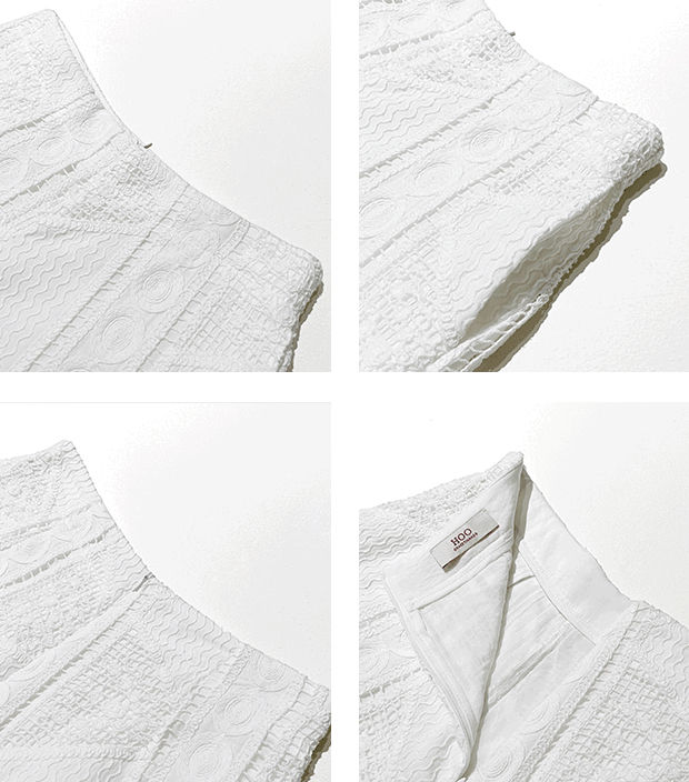 Thumbnail: Gracetina Hoo French Style Pure Cotton 3D Straight Leg Casual Shorts (KA6155)