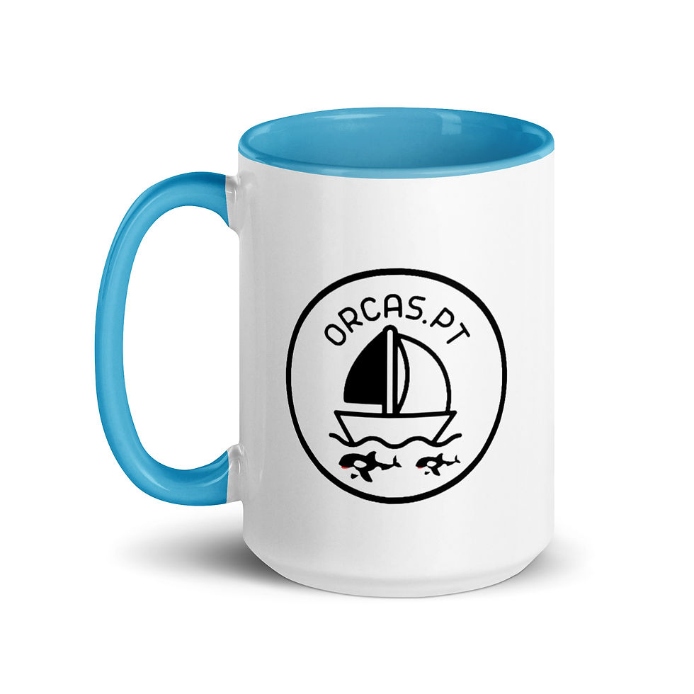 Thumbnail: orcas.pt - White Ceramic Mug with Color Inside (Ref.082307)