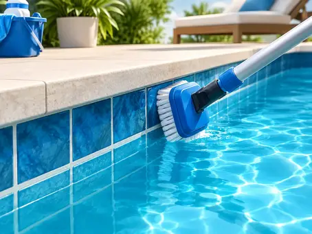 Pool Tile Line Cleaning That Protects Your Finish
