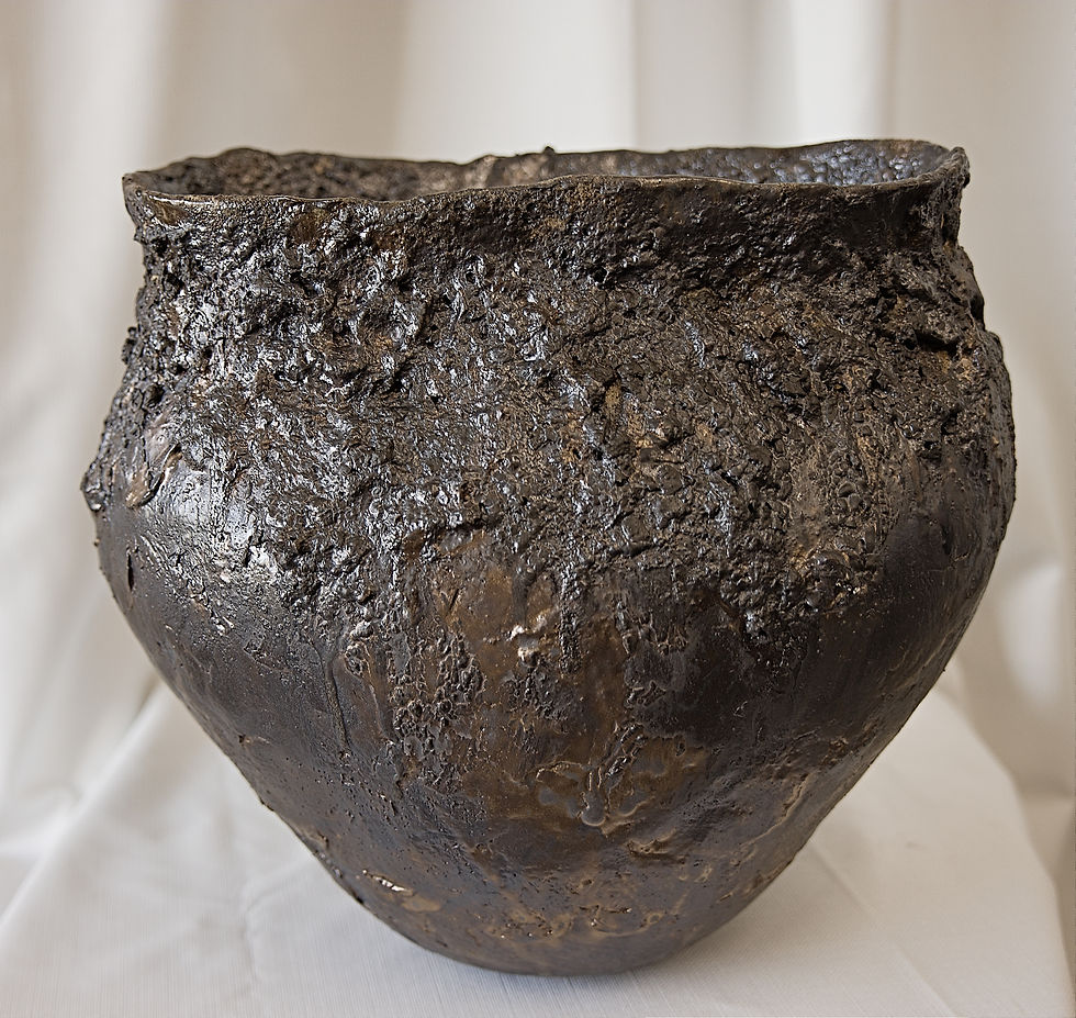 Thumbnail: Bronze Oval Moon Vase
